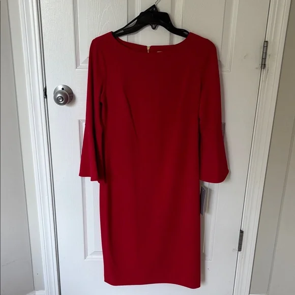 Marc New York Red 3/4 sleeve dress - Picture 2 of 5